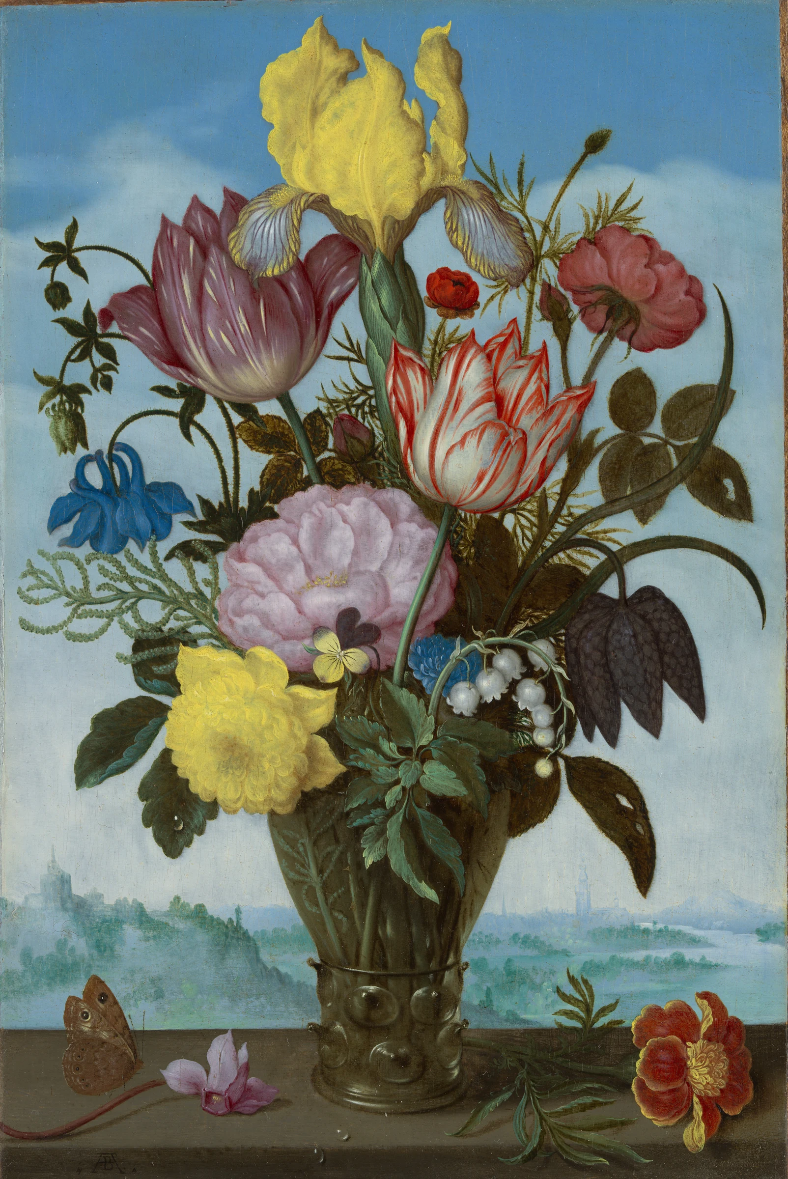 Bouquet of Flowers in a Roemer