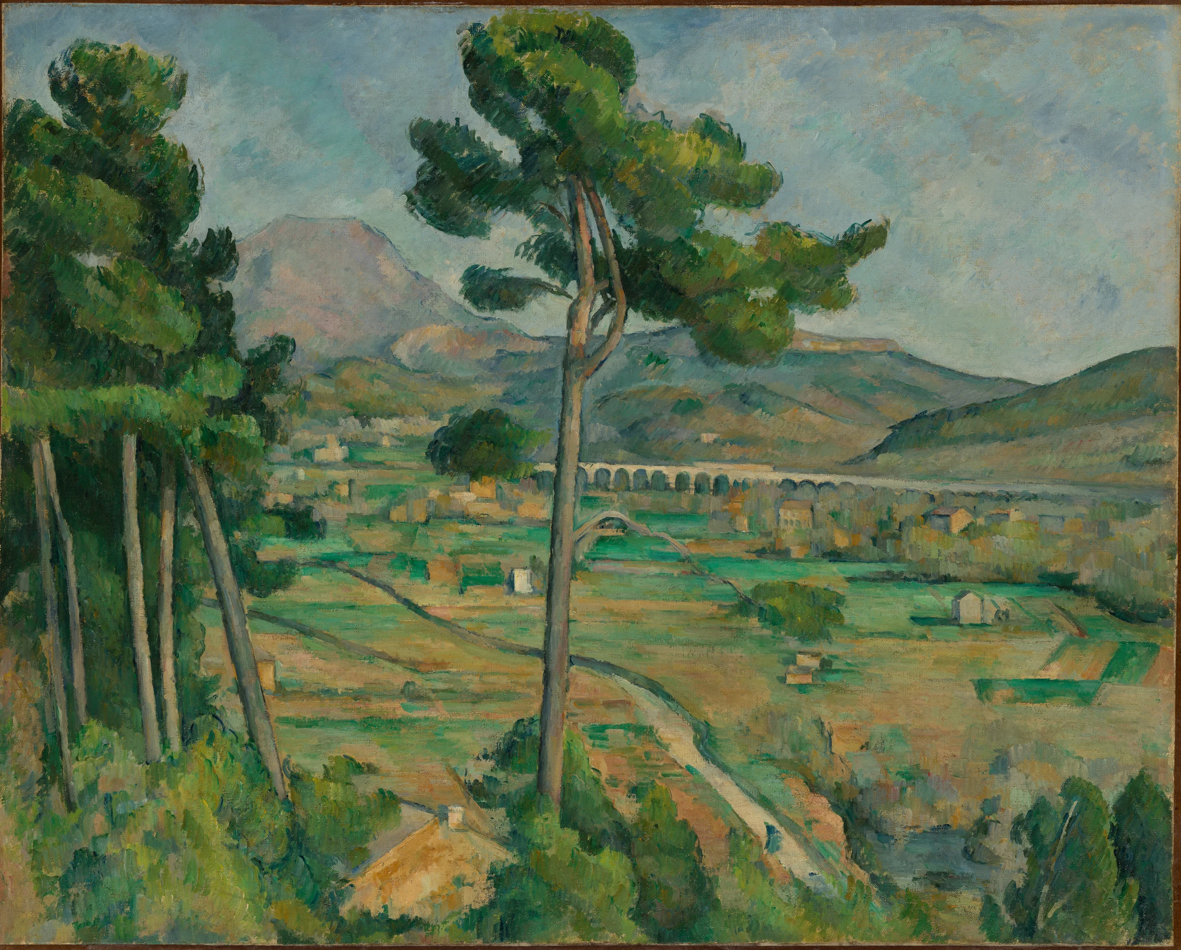 Mont Sainte-Victoire and the Viaduct of the Arc River Valley