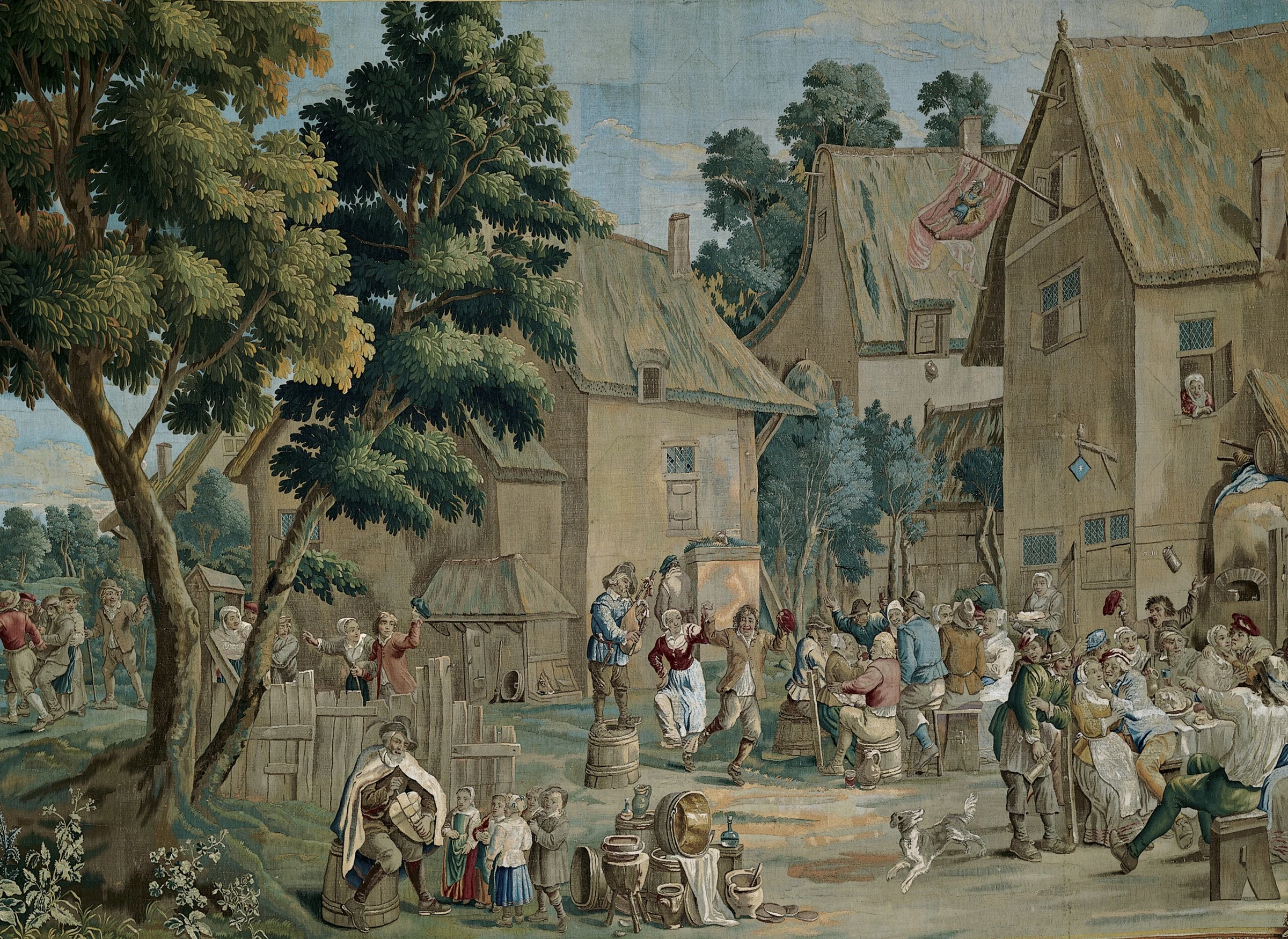 Village Fete (Saint George's Fair) from a Teniers series