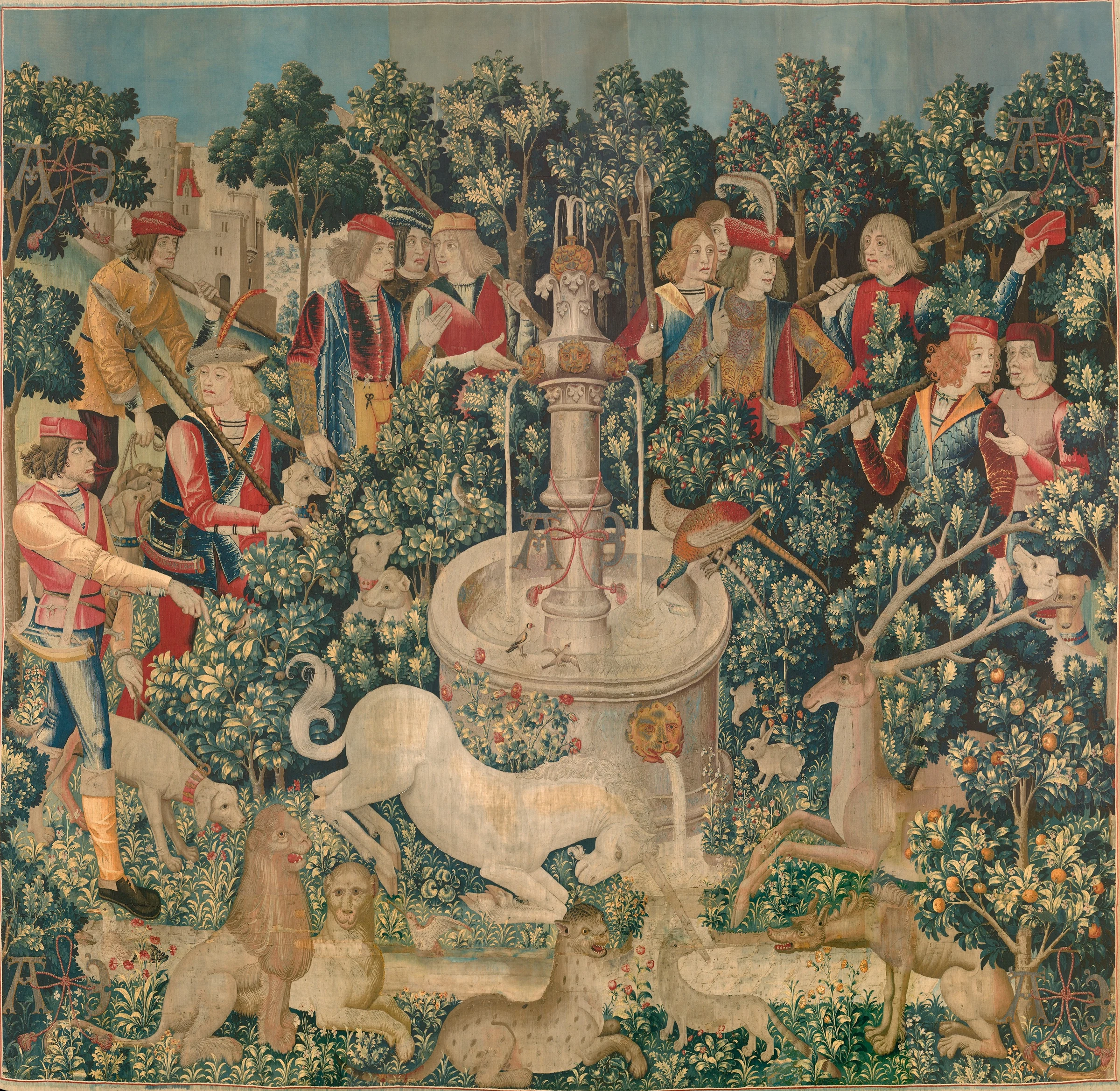 The Unicorn Purifies Water (from the Unicorn Tapestries)