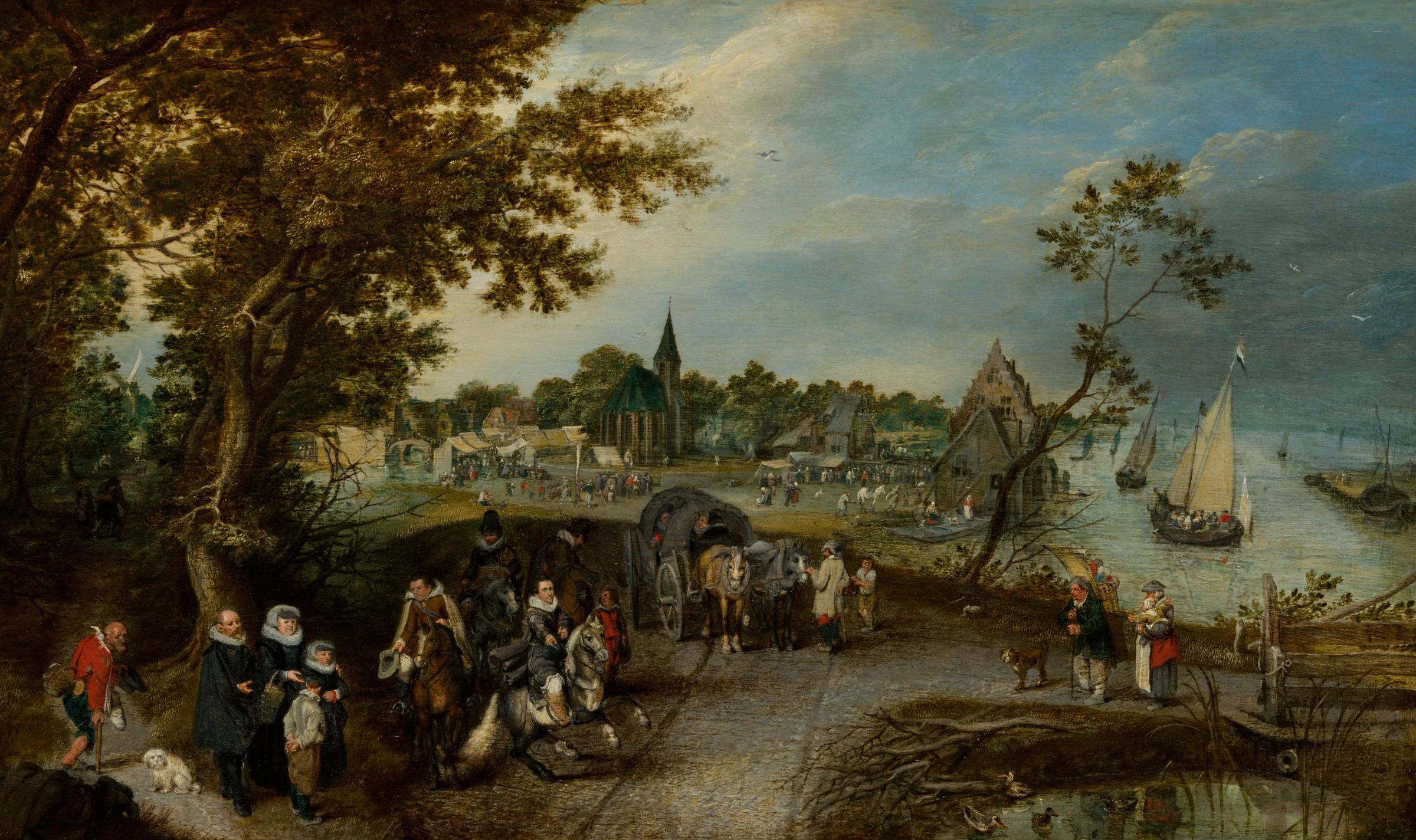 Landscape with Figures and a Village Fair (Village Kermesse)
